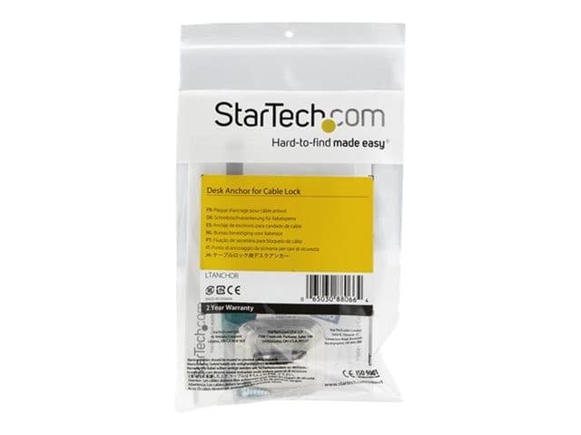 StarTech LTANCHOR Laptop Cable Lock Anchor Silver - Image 5