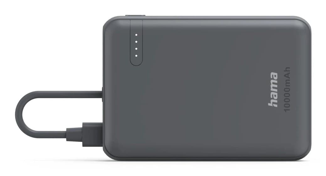 Hama Travel 10000mAh Power Bank - Anthracite - Image 3