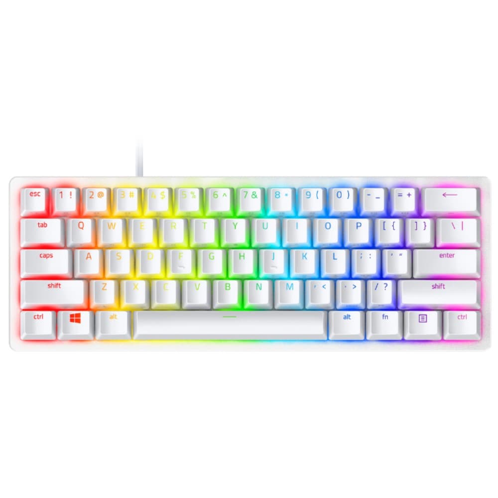 Razer Huntsman Mini USB QWERTY Gaming Keyboard White - RZ03-03392600-R3W1 - Image 1