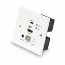 Lindy 150m Cat.6 HDMI 4K60 & Type C HDBaseT UK Wall Plate KVM Extender, Transmitter thumbnail 4