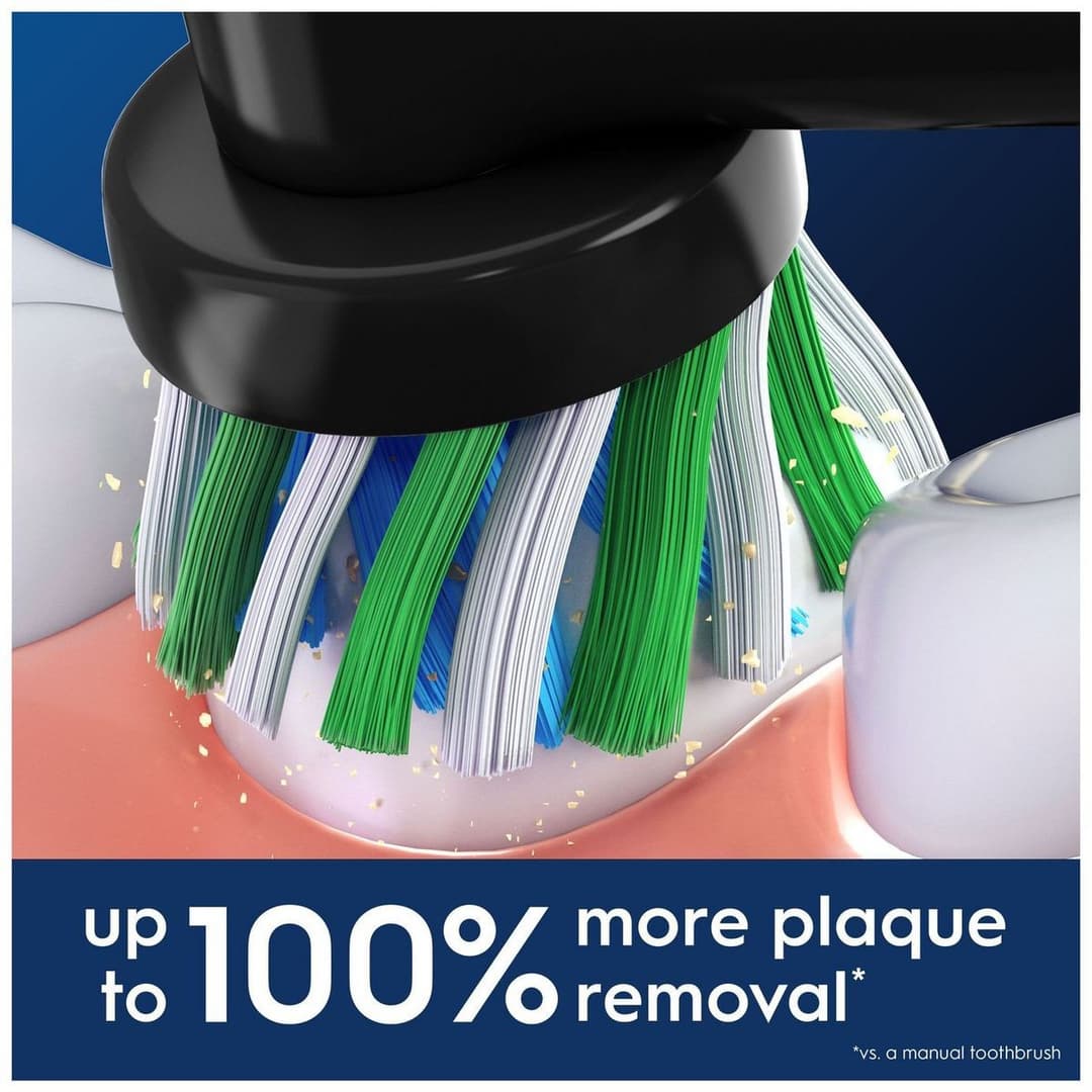Oral-B Pro CrossAction Toothbrush Heads (Pack of 8) - Black - Image 3