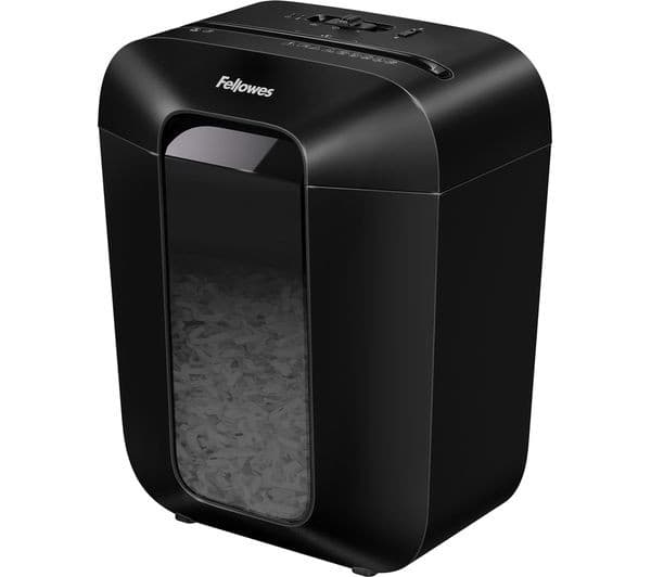 FELLOWES Powershred LX50 Cross Cut Paper Shredder - Black
