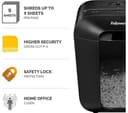 FELLOWES Powershred LX50 Cross Cut Paper Shredder - Black thumbnail 2