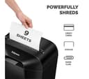 FELLOWES Powershred LX50 Cross Cut Paper Shredder - Black thumbnail 3
