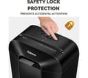 FELLOWES Powershred LX50 Cross Cut Paper Shredder - Black thumbnail 4