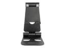StarTech.com Phone and Tablet Stand, Foldable Universal Mobile Device Holder for Smartphones & Tablets, Adjustable Multi-Angle Viewing Ergonomic Cell Phone Stand for Desk, Portable, Black - Foldable Phone Holder (USPTLSTNDB) - desktop stand for mobile pho thumbnail 2