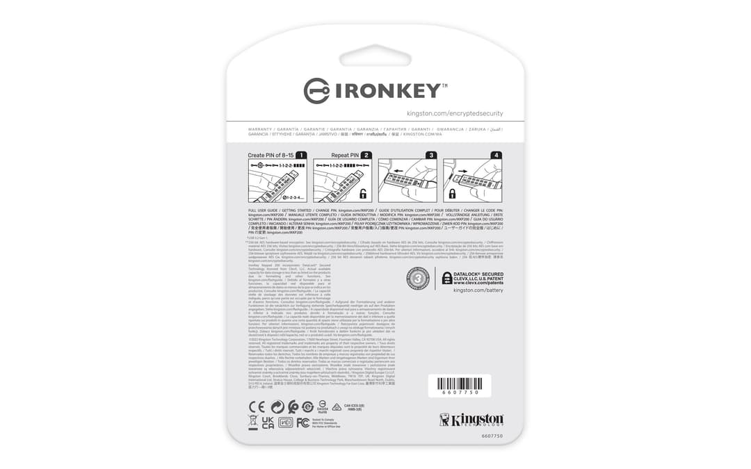 Kingston Technology IronKey 512GB USB-A Keypad 200, FIPS 140-3 Lvl 3 AES-256 Encrypted - Image 4