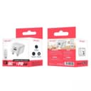 Ven-Dens Dual Port QC 3.0 + PD 20W Fast Charger Wall Plug, Compact, Safe & Travel-Ready, SP-TC78AC - White thumbnail 2