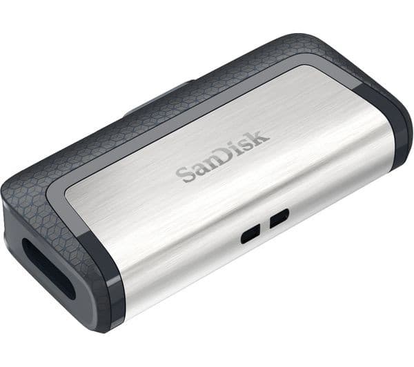 SanDisk Ultra Dual Drive USB Type-C / USB-A 3.1 Flash Drive Silver - 64GB