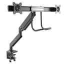 StarTech.com Desk Mount Dual Monitor Arm - Ergonomic Dual Monitor VESA Mount 32" (17.6lb) Displays - Crossbar Handle for Synchronized Full Motion - Height Adjustable - C-Clamp/Grommet thumbnail 1