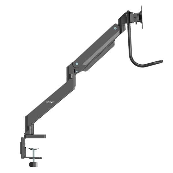 StarTech.com Desk Mount Dual Monitor Arm - Ergonomic Dual Monitor VESA Mount 32" (17.6lb) Displays - Crossbar Handle for Synchronized Full Motion - Height Adjustable - C-Clamp/Grommet - Image 4