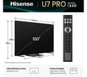 HISENSE U7Q PRO 100" Mini LED 4K 165Hz Smart AI TV with Freely - 100U7QTUK PRO thumbnail 2