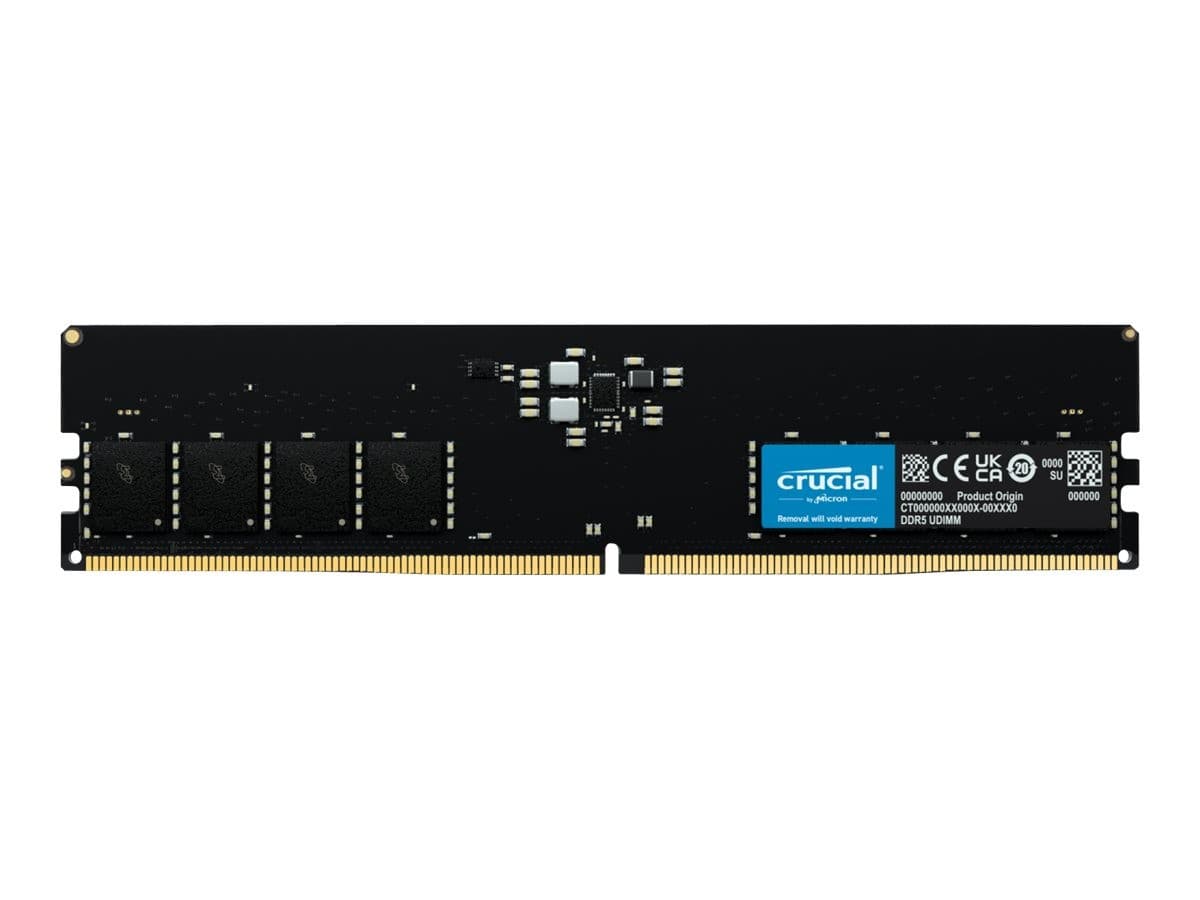 Crucial CT16G56C46U5 16 GB (1 x 16 GB) DDR5 5600 MT/s (PC5-44800) CL46 DIMM 288-pin Unbuffered Memory Module