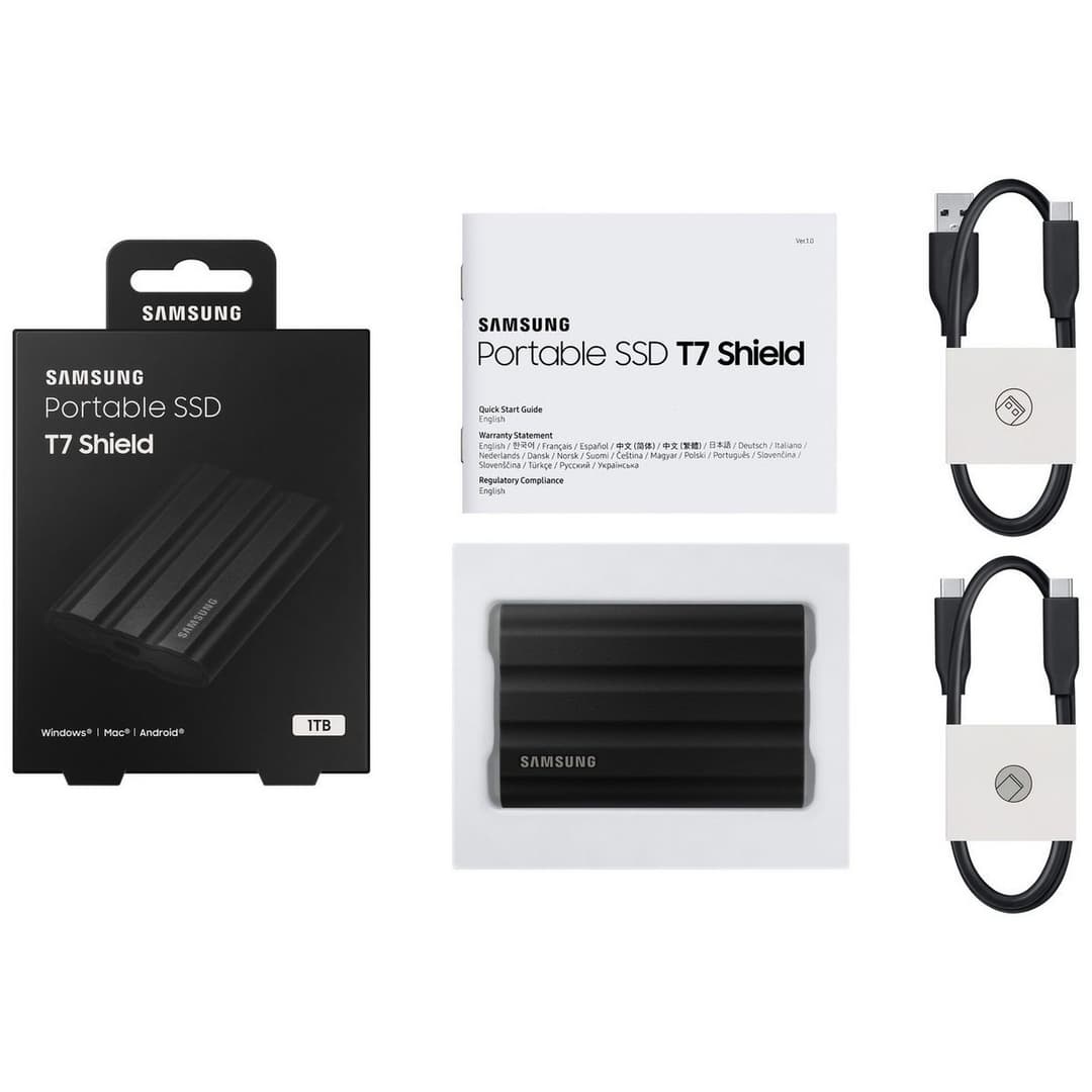 Samsung T7 Shield Portable SSD USB 3.2 Gen 2 1TB - Black - Image 10