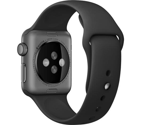 APPLE Watch 38 mm Sports Band - Space Grey & Black - Image 2