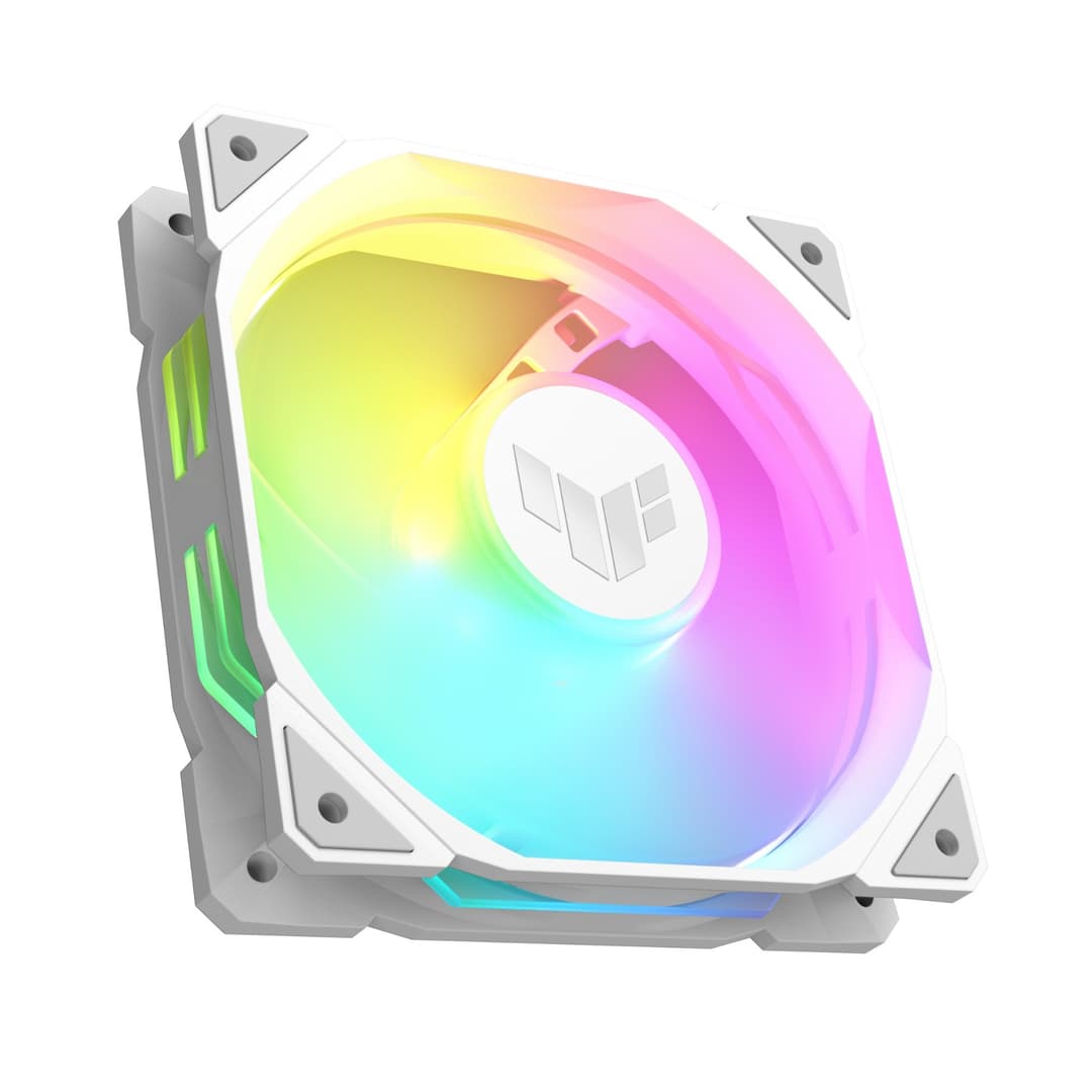 ASUS TUF Gaming TR120 ARGB 120mm PWM Case Fan White - 3-Pack - Image 2