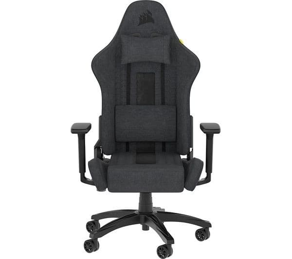Corsair TC100 RELAXED Gaming Chair Grey & Black - Image 1