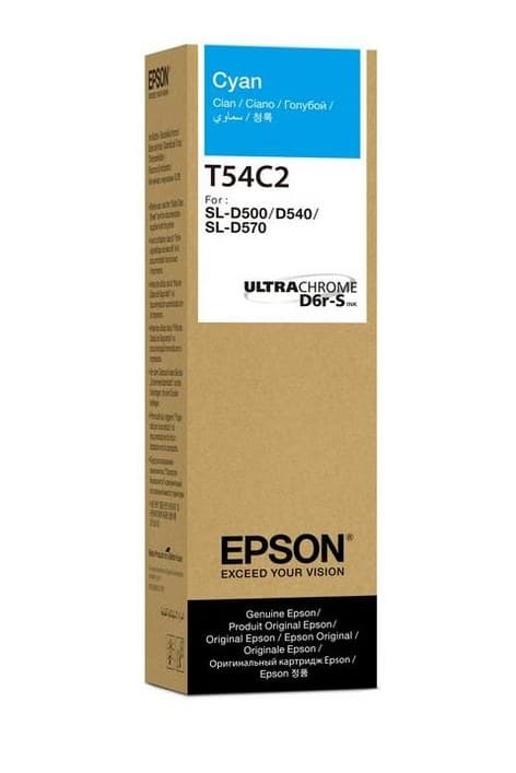 Epson T54C220 Original Ink Bottle 70ml for SureLab SL-D500 - Cyan - Image 2
