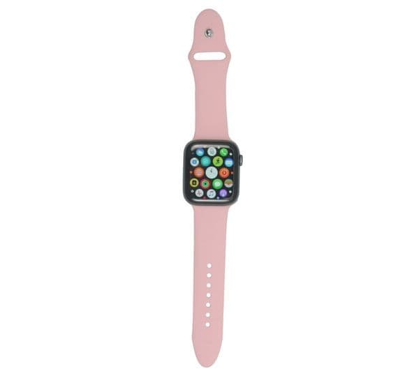 XQISIT Apple Watch 38 / 40 mm Silicone Strap - Pink, Small - Image 1