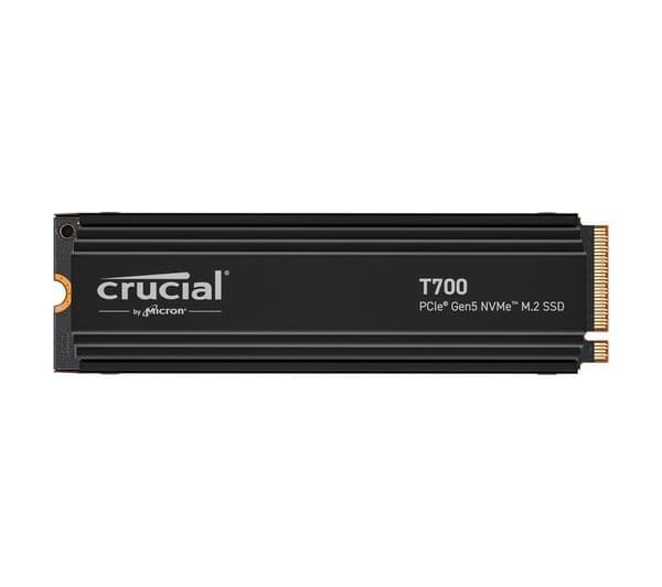 Crucial T700 PCIe Gen5 NVMe M.2 Internal SSD - 4 TB With Heatsink