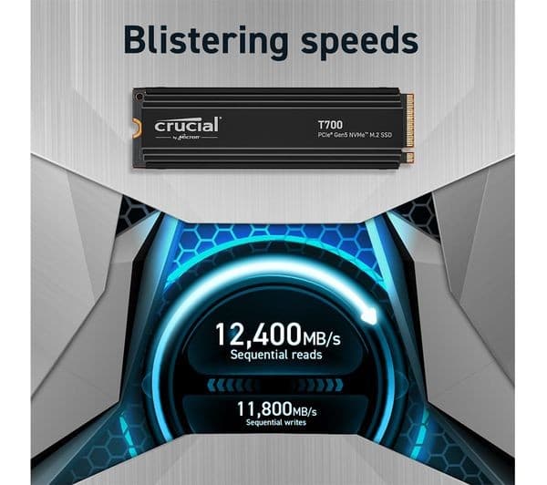 CRUCIAL T700 M.2 Internal SSD with Heatsink - 4 TB - Image 4