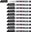 STABILO Write-4-all 156/46 Permanent Marker Pen Fine 0.7mm Black - Pack of 10 thumbnail 1