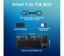 LOGITECH G915 X LIGHTSPEED TKL Gaming Keyboard Black thumbnail 9
