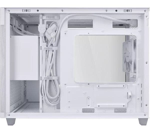 ASUS Prime AP201 Micro ATX Mini-Tower PC Case - White, Tempered Glass - Image 2