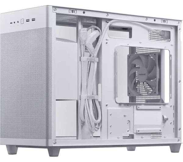 ASUS Prime AP201 Micro ATX Mini-Tower PC Case - White, Tempered Glass - Image 3