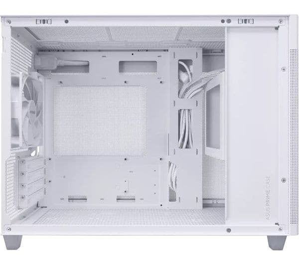 ASUS Prime AP201 Micro ATX Mini-Tower PC Case - White, Tempered Glass - Image 5