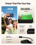 Belkin UltraCharge 45W Power Bank with Integrated USB-C Cable and Display - 20000mAh thumbnail 4