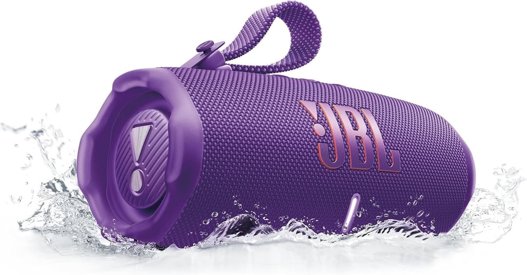 JBL Charge 6 Portable Bluetooth Speaker - Purple - Image 2