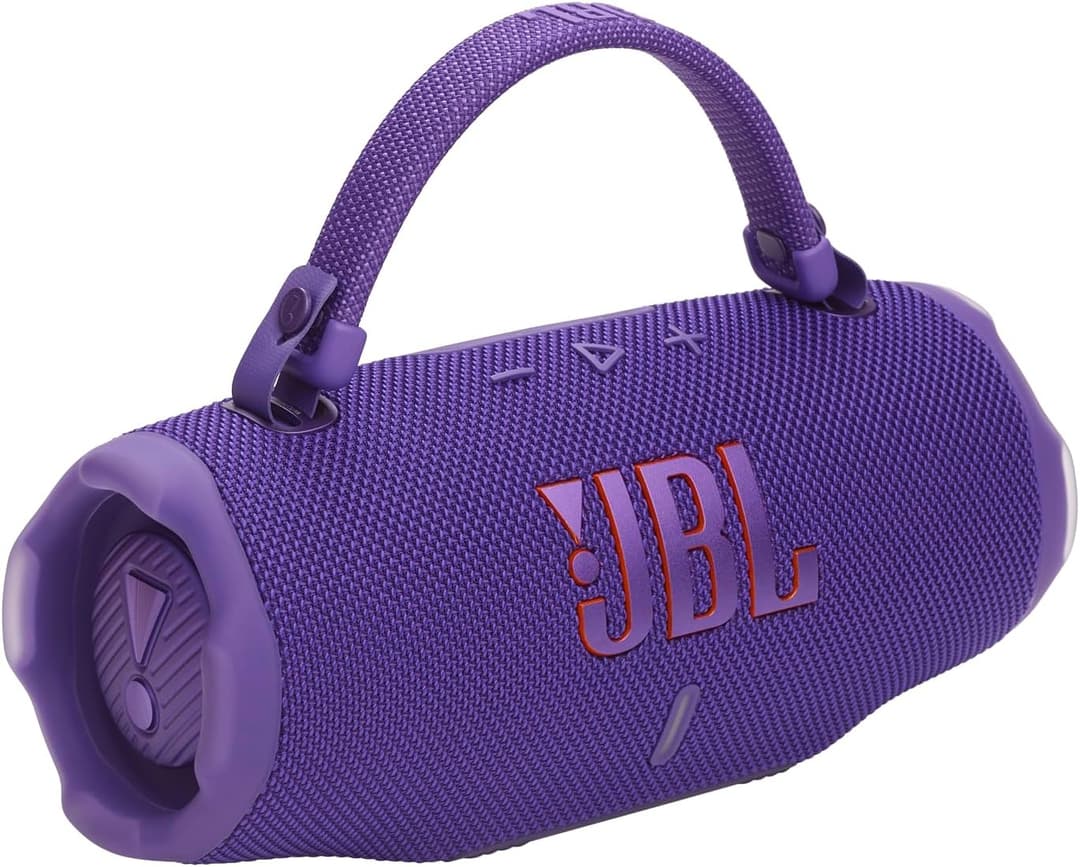 JBL Charge 6 Portable Bluetooth Speaker - Purple - Image 4