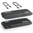 Plugable Technologies Universal Laptop Docking Station, 4K Dual Monitor, DisplayPort or HDMI, Windows Mac or ChromeOS Laptops, USB-C or USB 3.0, Adds 2 Displays, Ethernet, Audio, 6 USB Ports thumbnail 1