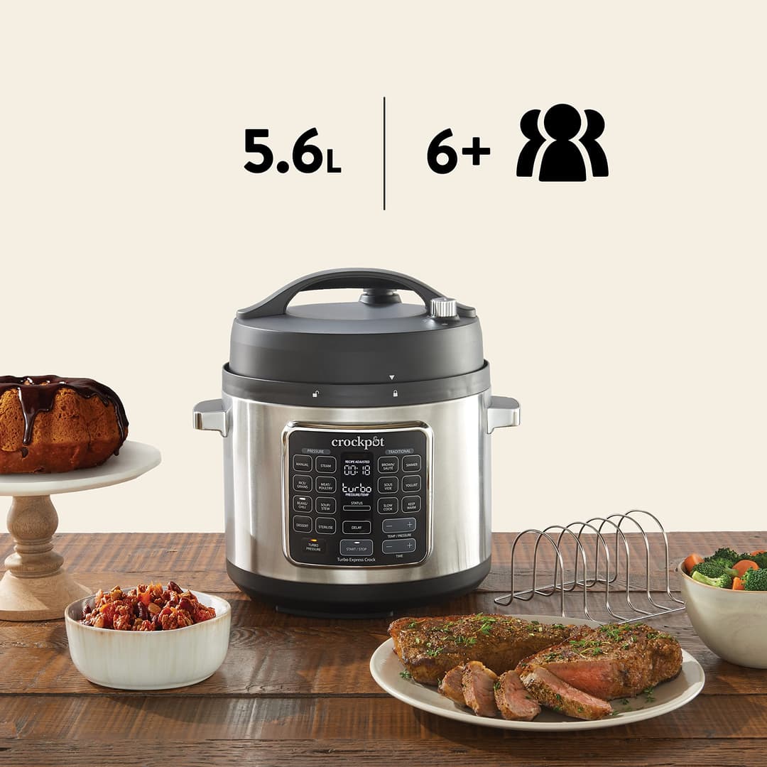 Crockpot Turbo Express Multi Cooker CSC062X - Black - Image 3