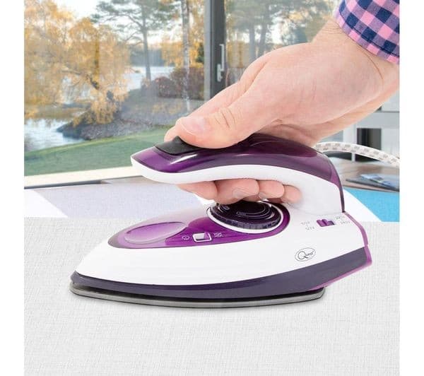 QUEST 34030 Travel Steam Iron - White & Purple - Image 3