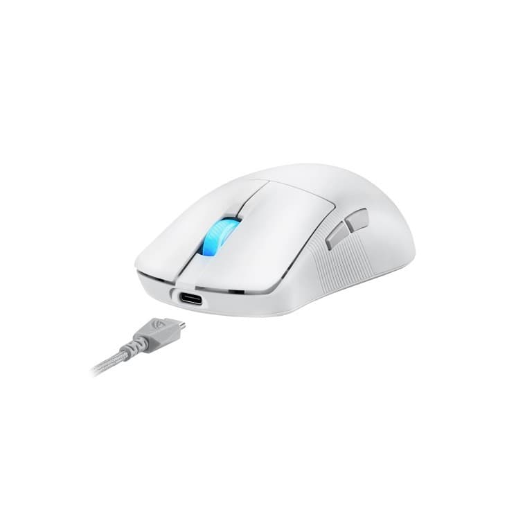 ASUS ROG Harpe Ace Mini Wireless Gaming Mouse - White - Image 2