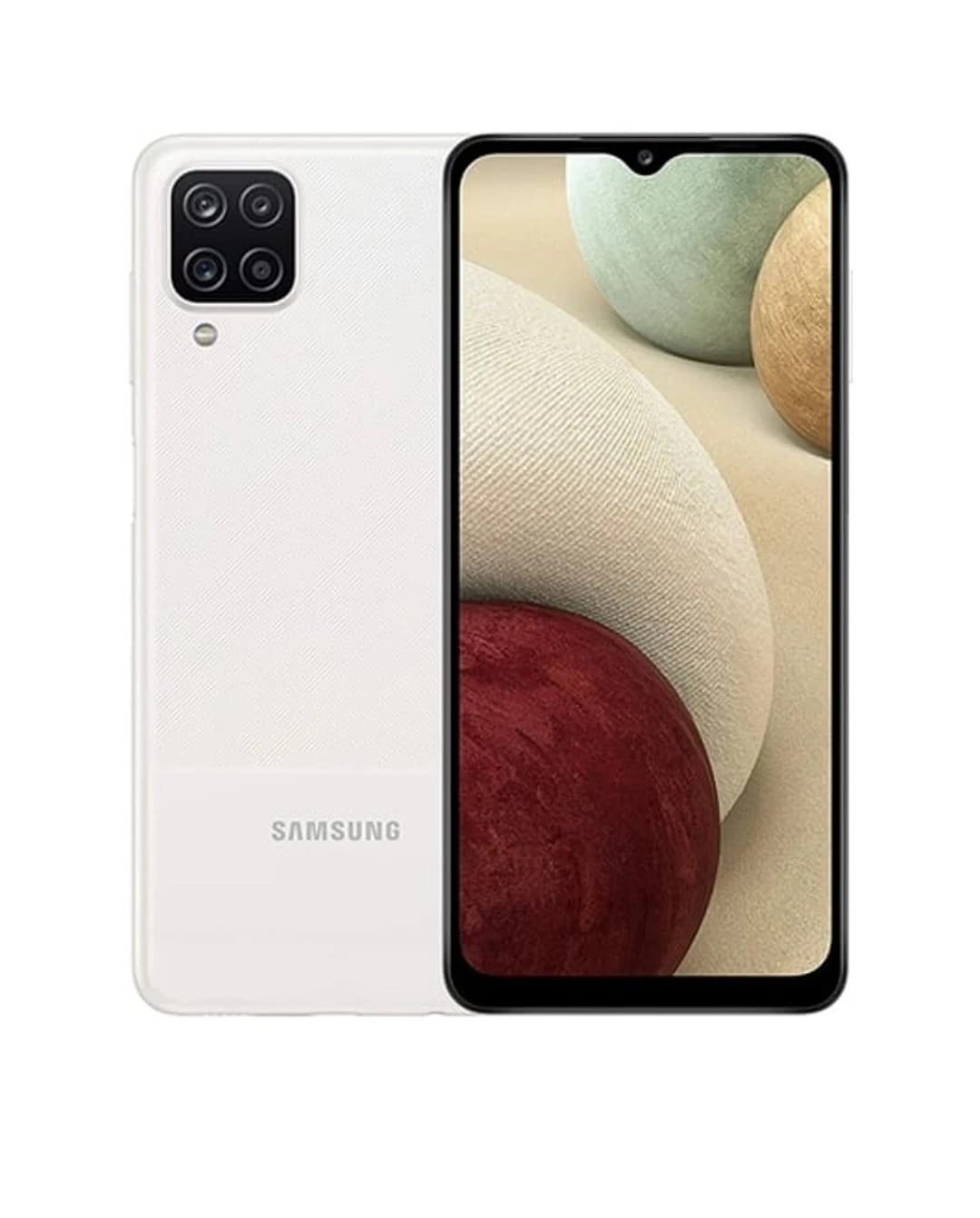 Samsung Galaxy A12 Smartphone 64GB 4GB RAM Dual SIM 6.5-Inch HD+ Display - White - Image 1
