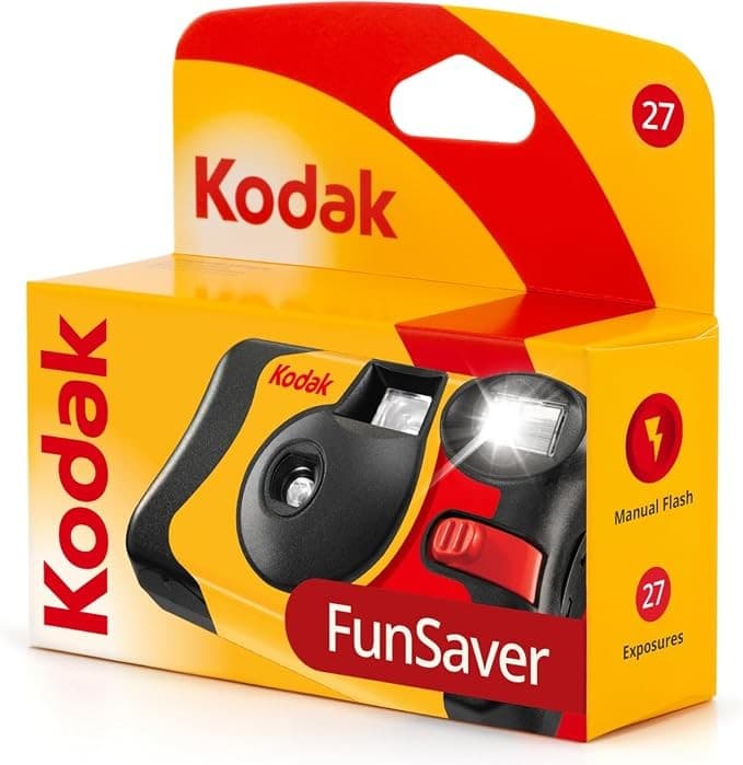 Kodak Single Use FunSaver Camera with Flash 27 exposures +12