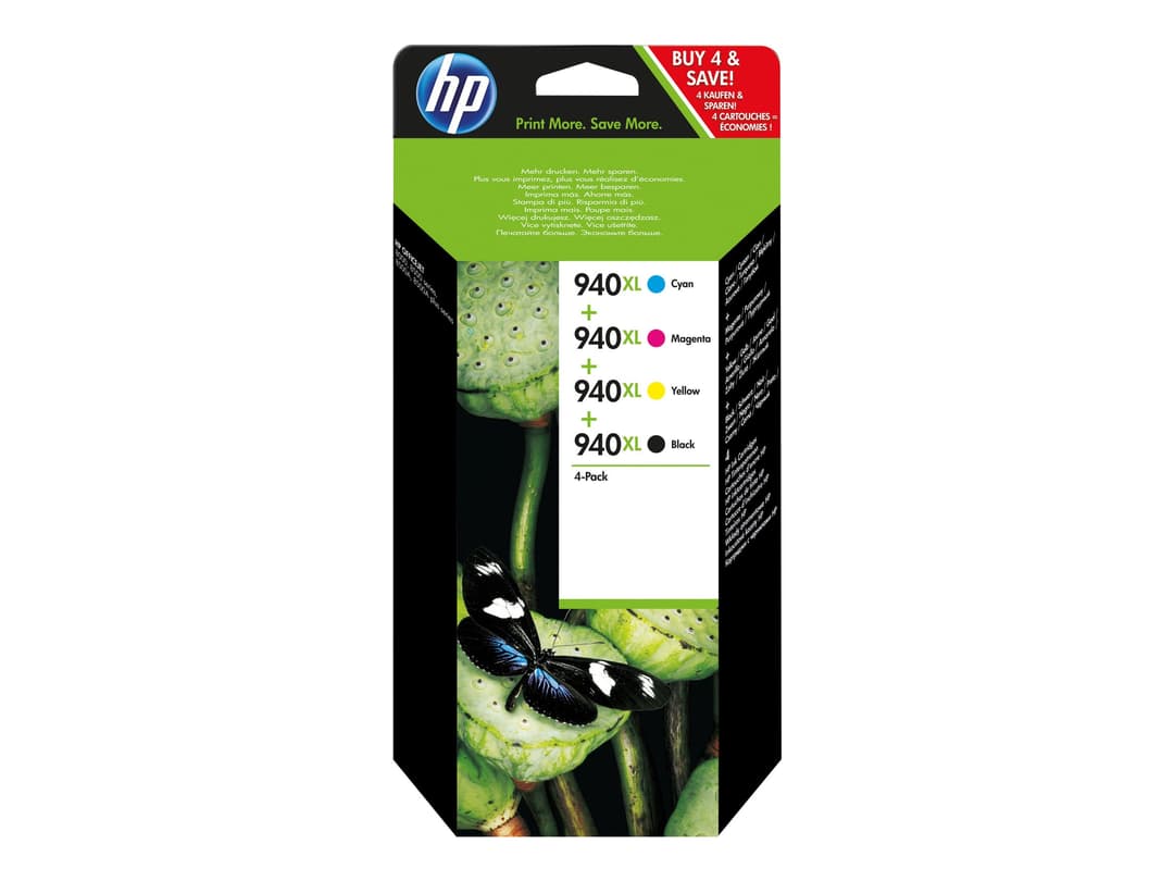 HP 940XL - 4-pack - High Yield - black, yellow, cyan, magenta - original - ink cartridge - Image 1