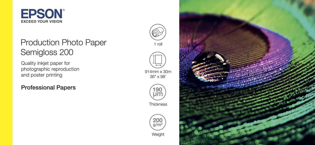 Epson Photo Paper Semigloss 200 White Semi-gloss - Image 1