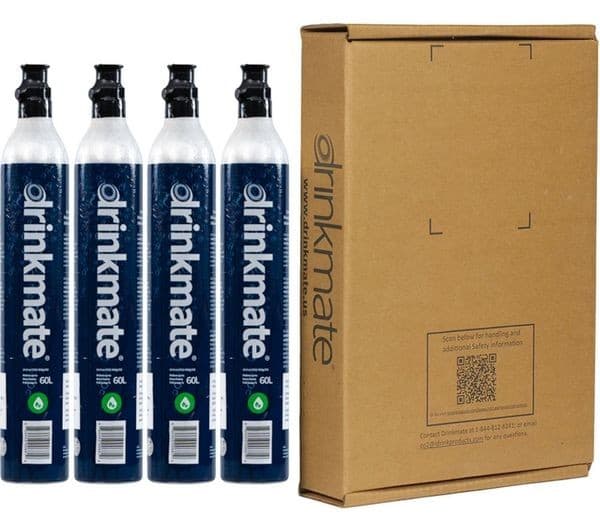 DRINKMATE 60-litre CO2 Refill Cylinders - Pack of 4 - Image 2