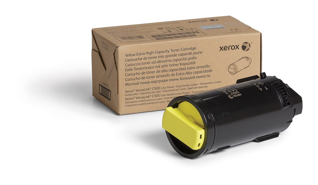 Xerox VersaLink C500/C505 Genuine Toner Cartridge 106R03875 - Yellow, Extra High (9,000 pages) - Image 1