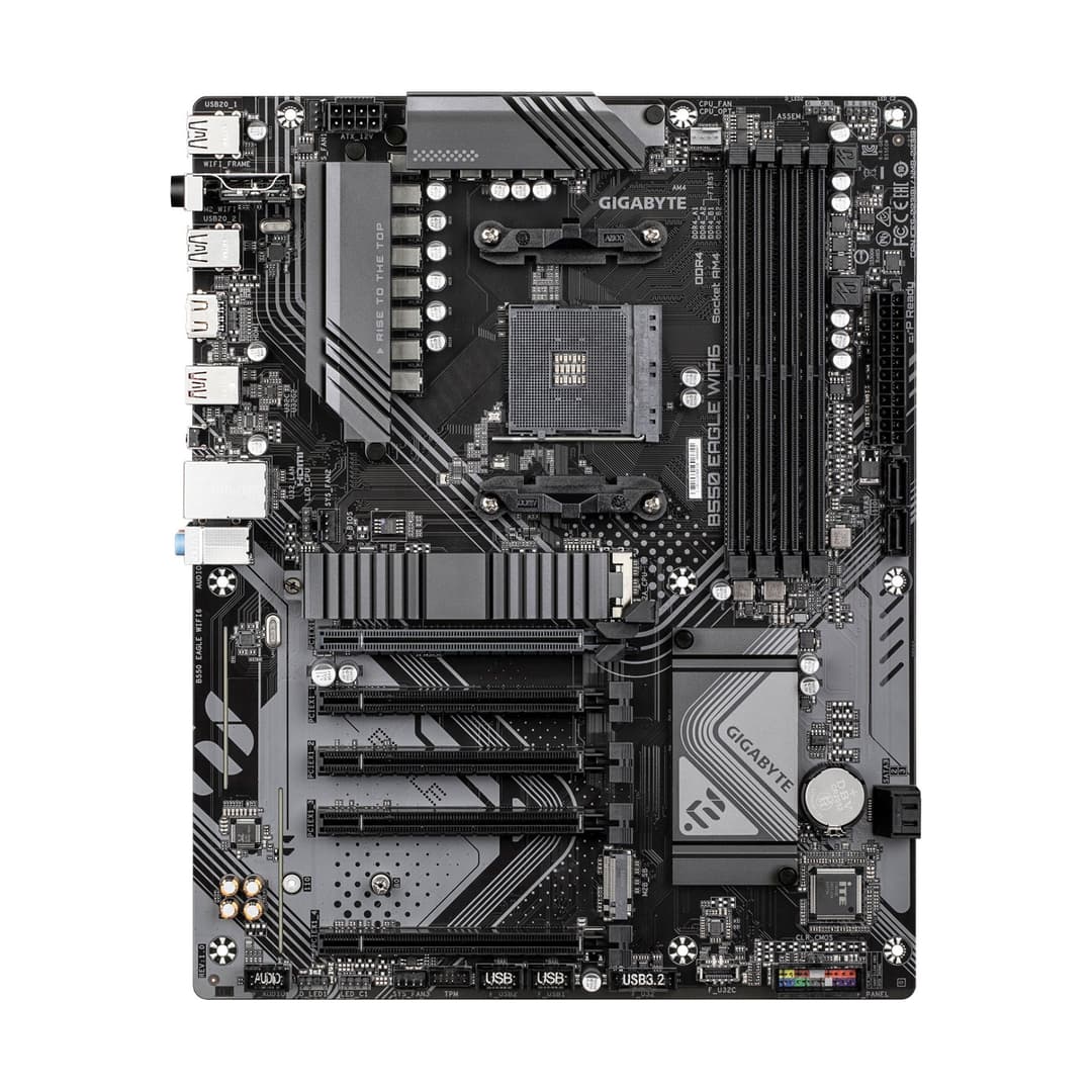 GIGABYTE B550 EAGLE ATX AMD Socket AM4 Motherboard - Wi-Fi 6 - Image 2