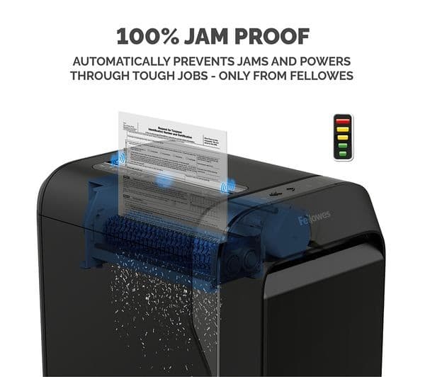 FELLOWES Powershred LX220 Mini Cut Paper Shredder - Image 4