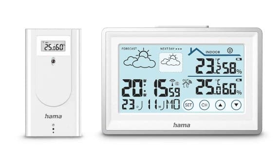 Hama 00222228 digital weather station White Battery - Image 1