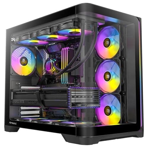 Antec C5 Curve ARGB ATX Mid Tower Gaming Case - Black - 3 ARGB Fans - Image 2