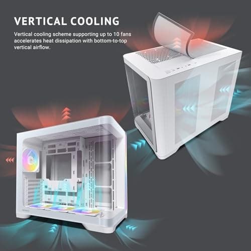 Antec C5 Curve ARGB ATX Mid Tower Gaming Case - Black - 3 ARGB Fans - Image 5