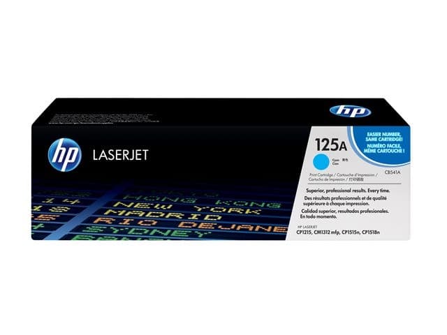 HP 125A CB541A Original HP LaserJet Toner Cartridge - Cyan - Image 2