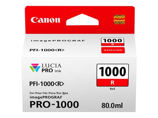 Canon PFI-1000 R - red - original - ink tank - Image 2